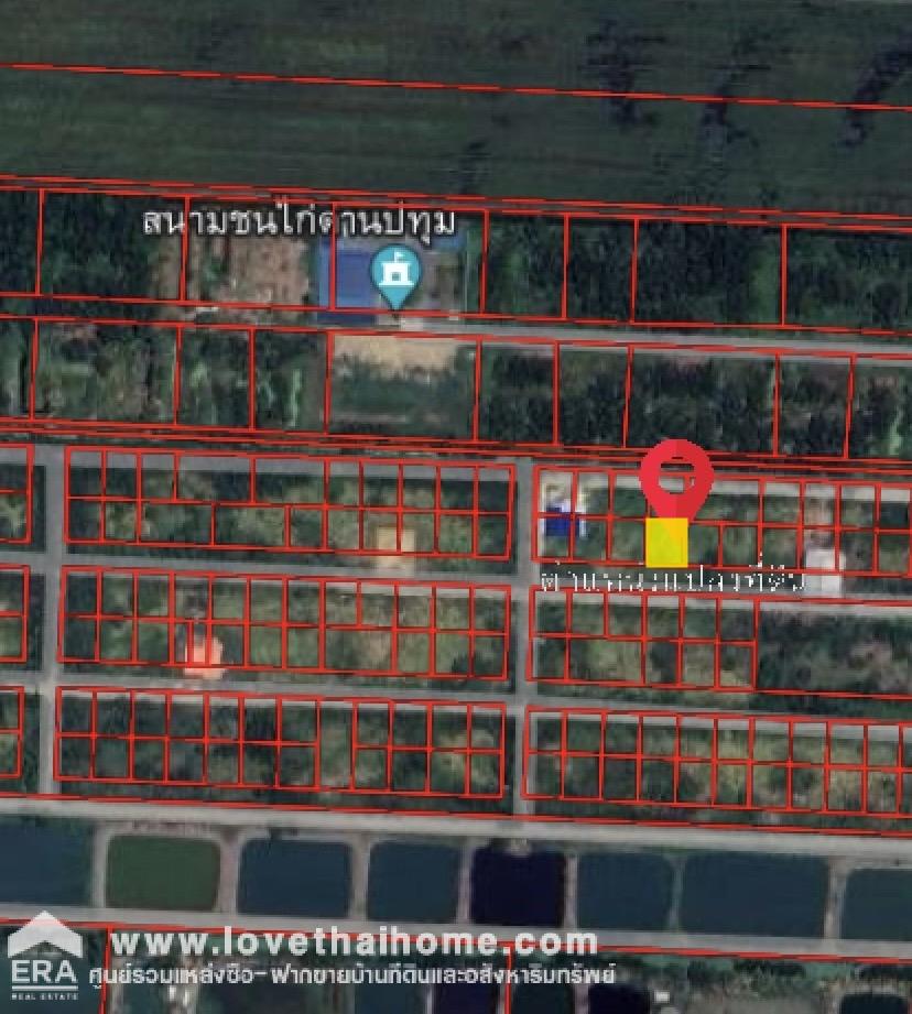 ขายที่ดิน ลำลูกกา คลอง 11 ปทุมธานี พื้นที่ 80 ตรว. หน้ากว้าง 16 x 19.5 เมตร