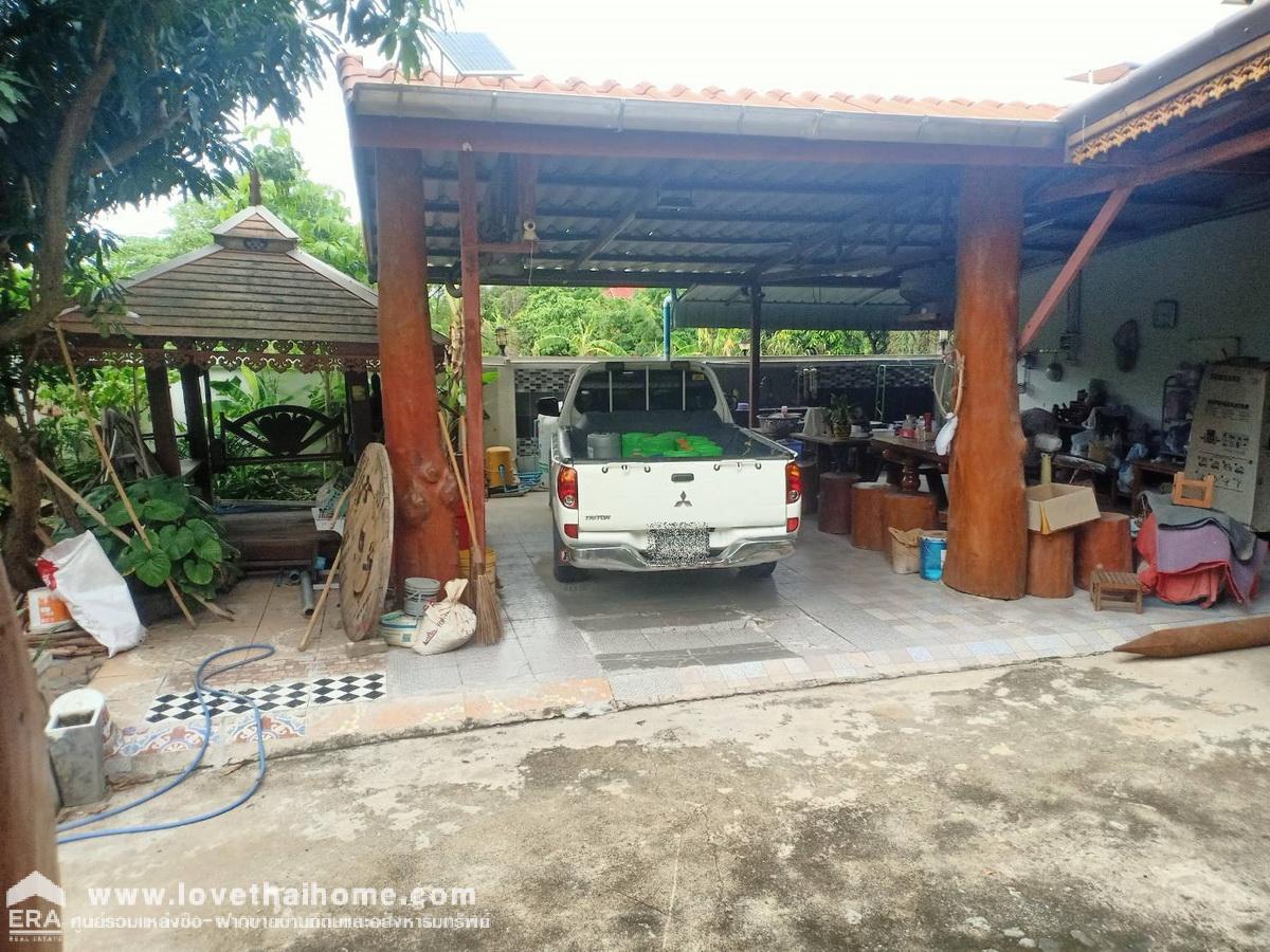 ขายบ้านเดี่ยวเรือนไทยไม้สัก 2 ชั้น 100 ตรว. บางกรวย-ไทรน้อย ซ.โรงเรียนคลองฝรั่ง (บัวเอี่ยม) นนทบุรี ใกล้ รพ.ไทรน้อย-เซ็นทรัลเวสต์เกต