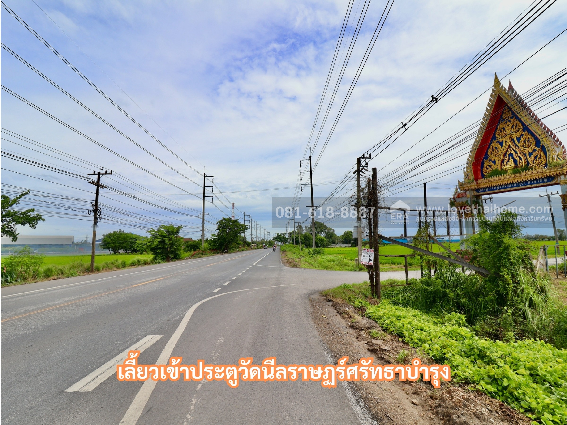 ขายที่ดิน ถนนบางน้ำเปรี้ยว ตำบลโพรงอากาศ ฉะเชิงเทรา เนื้อที่ 44ไร่ กว้างมาก ซื้อที่ดินฝั่งตรงข้ามเพิ่มได้