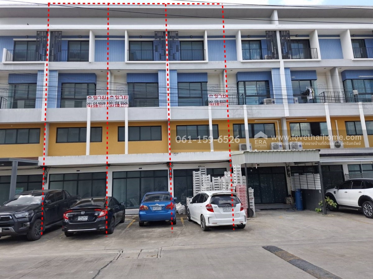 ขายอาคารพาณิชย์ 4 ชั้น โครงการวินน์ธานี ถ.เทพกุญชร 2 ใกล้ตลาดไท (3 คูหา) คูหาละ 17.5 ตรว. ตึกใหม่ ไม่เคยเข้าอยู่ พร้อมที่จอดรถหน้าตึก