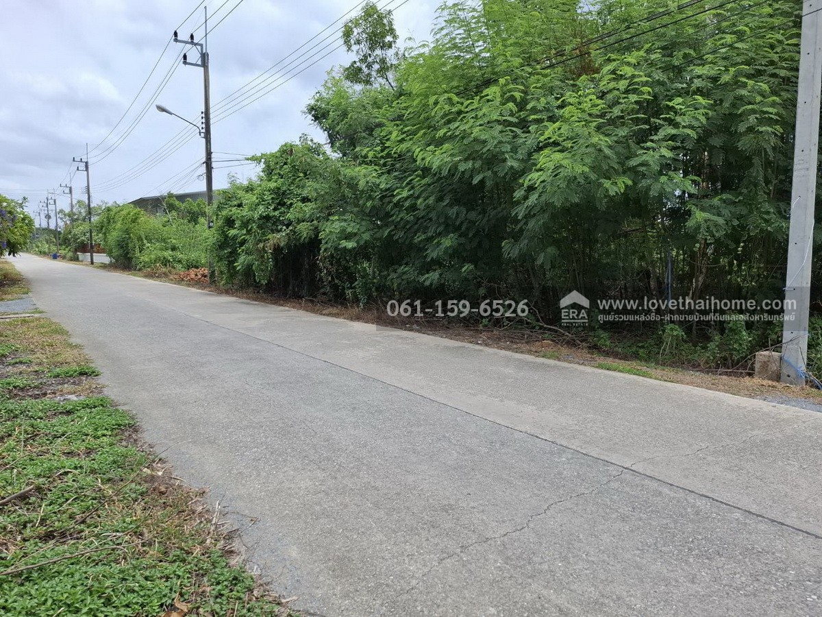 ขายที่ดินถมแล้ว ถ.เจริญทำ (พุทธมณฑลสาย 5) ต.บางเตย สามพราน นครปฐม 108 ตร.วา แปลงสวย สี่เหลี่ยม ถนนหน้าที่ดินกว้าง 8 เมตร