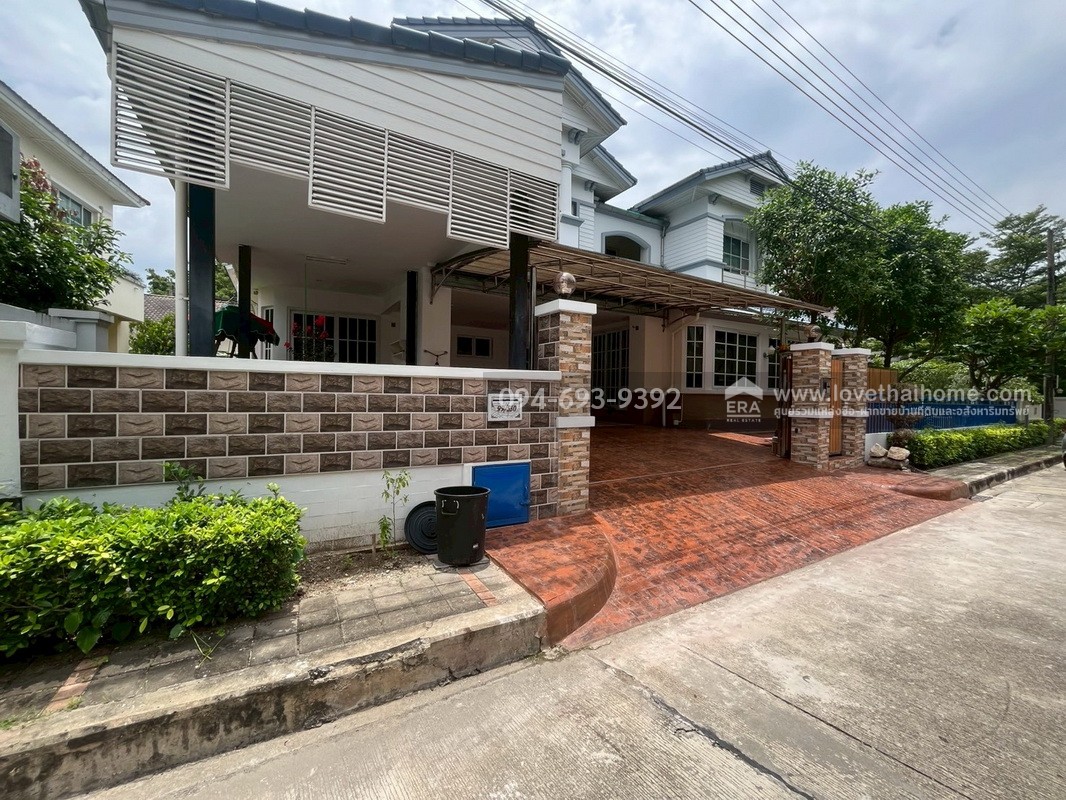 ขายบ้านเดี่ยว 2 ชั้น หมู่บ้านมัณฑนา อ่อนนุช-วงแหวน ถนนสุขาภิบาล2 ซอย25 พื้นที่ 106.4 ตรว. บ้านหรู สวย บรรยากาศเงียบ เหมาะพักผ่อน อากาศดีมากๆ พร้อมอยู่ หิ้วกระเป๋ามาอยู่ได้เลย ตกแต่งใหม่พร้อมเฟอร์นิเจอร์ครบเซ็ต