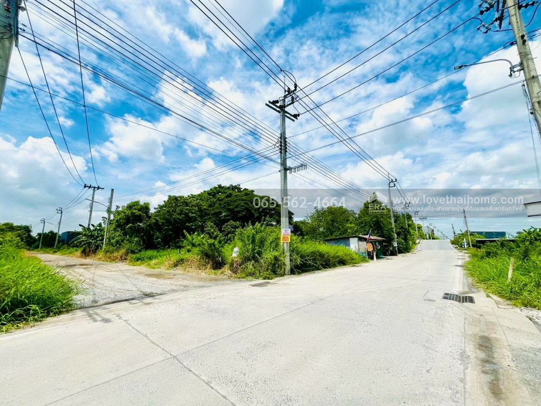 ขายที่ดิน คุ้มเกล้า50 ลำปลาทิว ลาดกระบัง พื้นที่ 390 ตรว. แปลงมุม ผังสีม่วง ยังไม่ถม หน้ากว้าง 48 เมตร ลึก 35 เมตร ใกล้ศูนย์กระจายสินค้า ICD ลาดกระบัง