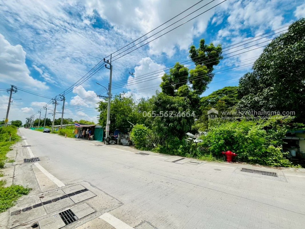 ขายที่ดิน คุ้มเกล้า50 ลำปลาทิว ลาดกระบัง พื้นที่ 390 ตรว. แปลงมุม ผังสีม่วง ยังไม่ถม หน้ากว้าง 48 เมตร ลึก 35 เมตร ใกล้ศูนย์กระจายสินค้า ICD ลาดกระบัง