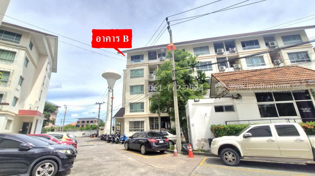 ขายห้องชุด ซิตี้วิลล์ คอนโดมิเนียม ห้องสตูดิโอ 31.13 ตรม. ในซอยหมู่บ้านทิพวัล 1 เทพารักษ์ ราคาถูก วิวนอก ใกล้รถไฟฟ้าสายสีเหลือง-สถานีทิพวัล
