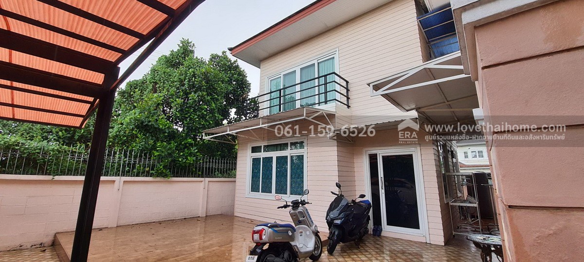 ขายบ้านเดี่ยว ซอยศรีด่าน 22 หมู่บ้านกรองทอง ศรีนครินทร์ มี 2 หลัง ในพื้นที่ 80.6 ตร.วา ตกแต่งสวย พร้อมอยู่ แปลงมุมในซอย2 ใกล้รถไฟฟ้าสายสีเหลือง-สถานีศรีลาซาล