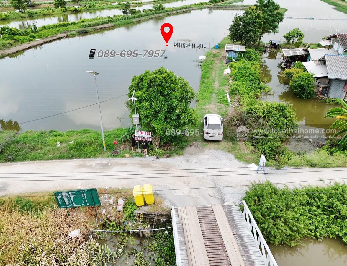 ขายที่ดิน+บ่อเลี้ยงปลา ย่านบางบ่อ 3-1-72.7 ไร่ ใกล้ รพ. บางเสาธง ถ.บางนา-ตราด กม.26 (ซอย ABAC) ต.บางเสาธง บางพลีใหญ่ ราคาถูกกว่าประเมินกรมที่ดิน ขายขาดทุน !!รับคุยทุกเงื่อนไข
