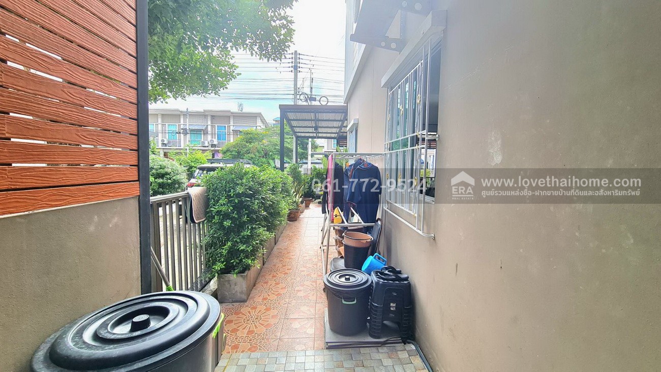 ขายทาวน์โฮม บ้านพฤกษาวิลล์ 106 รังสิต-คลองสอง หลังมุม 28.2 ตร.วา บ้านตกแต่ง ต่อเติมเรียบร้อย พร้อมเข้าอยู่ได้ทันที ใกล้ฟิวเจอร์พาร์ครังสิต