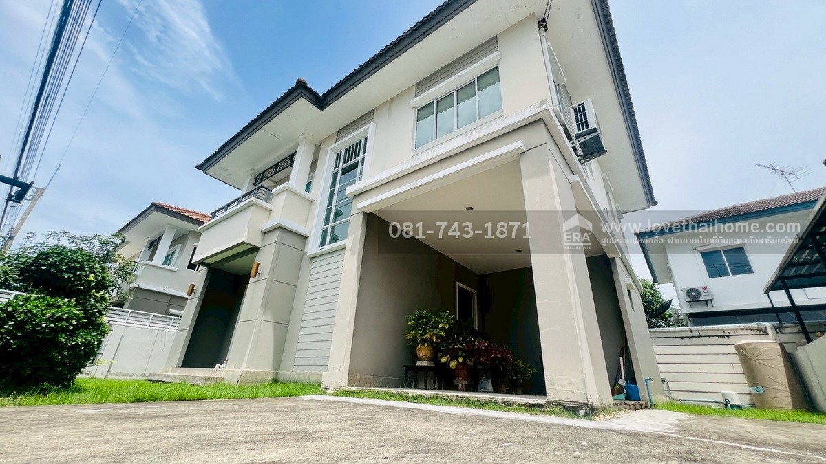 ขายบ้านเดี่ยว รังสิต-คลอง3 หมู่บ้านพฤกษาวิลเลจ35 เดอะซีซัน พื้นที่ 52.30 ตรว. พร้อมเข้าอยู่ตามสภาพ ใกล้ฟิวเจอร์พาร์ค รังสิต ปทุมธานี