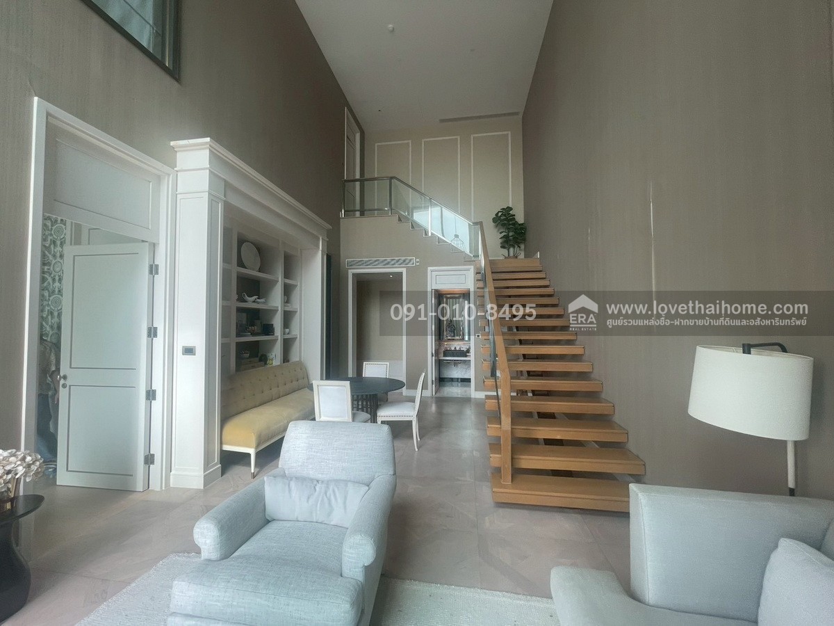 ขาย Penthouse สุดหรู The Residences at Mandarin Oriental Bangkok ( ICONSIAM ) วิวโค้งแม่น้ำเจ้าพระยา  พื้นที่ใช้สอย 163.41 ตร.ม. ชั้น 25–26 (วิวพาโนรามา) พร้อมเฟอร์นิเจอร์ใหม่เอี่ยมครบครัน พร้อมเข้าอยู่ทันที