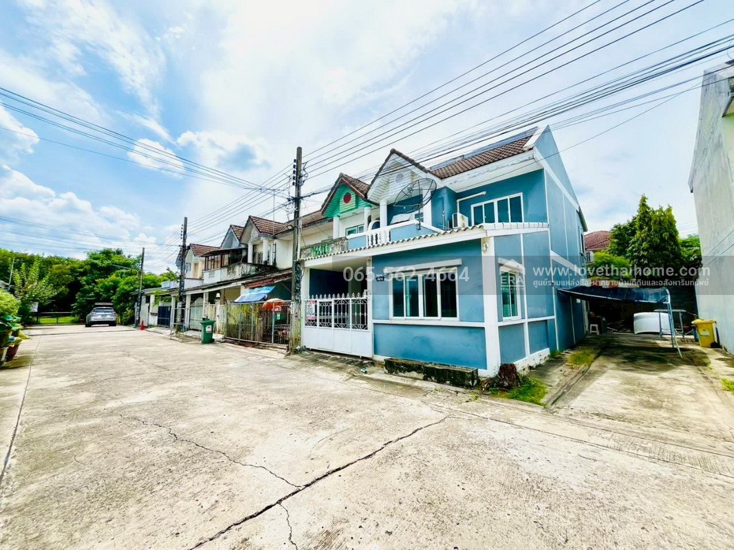 ขายทาวน์เฮ้าส์ หมู่บ้านนนทรี ปาร์ค ซอยบางรักน้อย16 พื้นที่ 22 ตรว. หลังมุม ต่อเติมเต็มพื้นที่ ใกล้รถไฟฟ้าสายสีม่วง สถานีไทรม้า