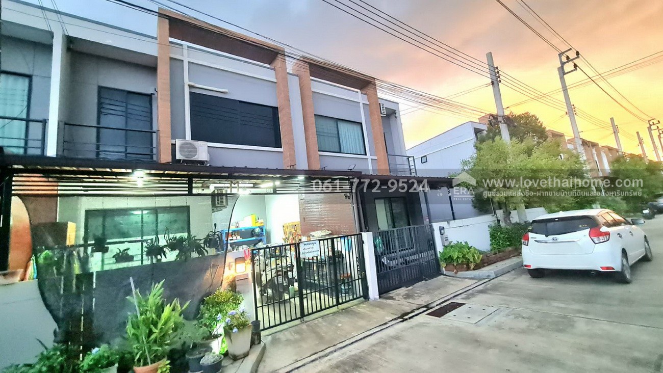 ขายทาวน์เฮ้าส์ หมู่บ้านเปี่ยมสุข SGATE แจ้งวัฒนะ–กาญจนาภิเษก ถ.345 บ้าน 2 ชั้น 19.8 ตร.วา ใกล้ตลาดสมบัติบุรี และทางแยกต่างระดับบางบัวทอง