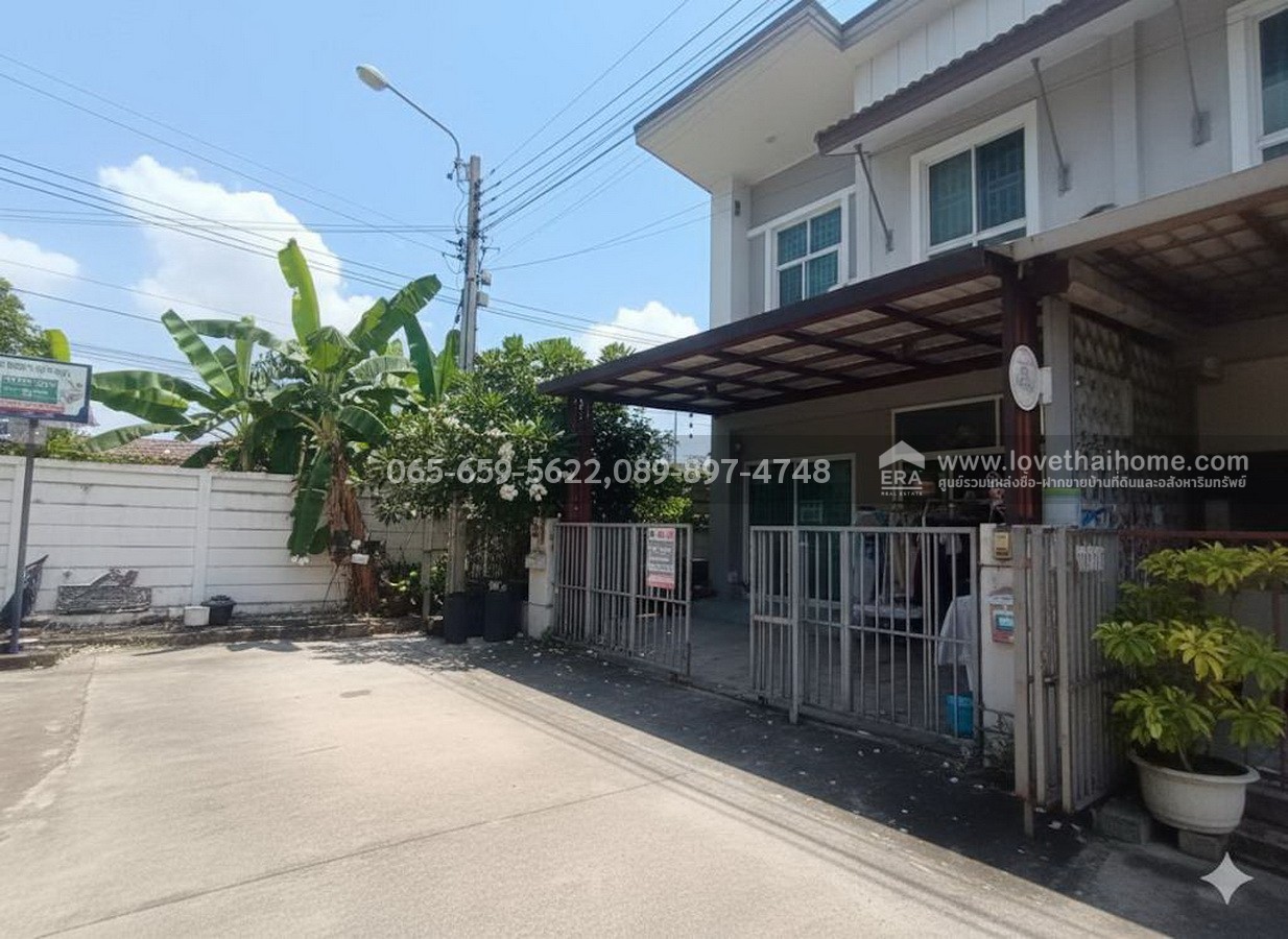 ขายทาวน์เฮ้าส์ บ้านพฤกษาวิลล์ 80 ท่าข้าม-พระราม 2 ถ.เทียนทะเล 7 หลังริม 26.1 ตร.วา ใกล้ทางด่วนพระราม 2-กาญจนาภิเษก 