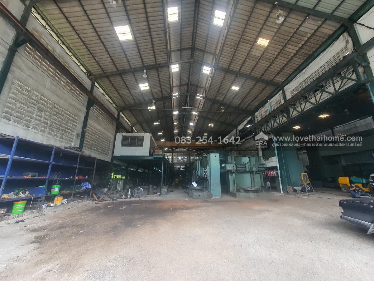 ขายที่ดินพร้อมโรงงาน 400 ตร.วา ในนิคมบางพลีสมุทรปราการ ซ.ไทยประกัน 1/8 ถ.เทพารักษ์ มีออฟฟิศและห้องประชุม ทำเลดี การคมนาคมสะดวก ใกล้ถนนหลัก