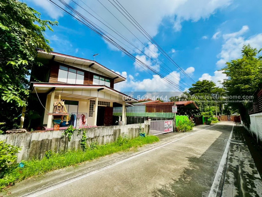 ขายบ้านเดี่ยว 2 ชั้น ซ.ทรายทอง26 ท่าทราย นนทบุรี พื้นที่ 100 ตรว. ใกล้รถไฟฟ้าสายสีชมพู สถานีสามัคคี