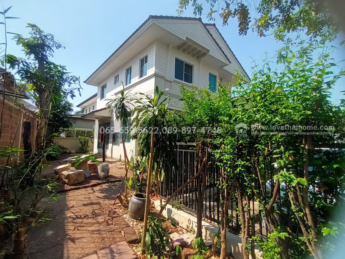 ขายบ้านเดี่ยวถนนนครอินทร์ ม.มัณฑนา ปิ่นเกล้า-พระราม 5 บางกรวย นนทบุรี หลังริม พื้นที่ 64 ตรว. ขายเพียงแค่ 5.29 ล้านเท่านั้น รับประกันเลยว่าขายถูกกว่าทุกหลังในโครงการนี้แล้ว บ้านถูกขนาดนี้ไม่มีหลุดมาบ่อยๆนะครับ