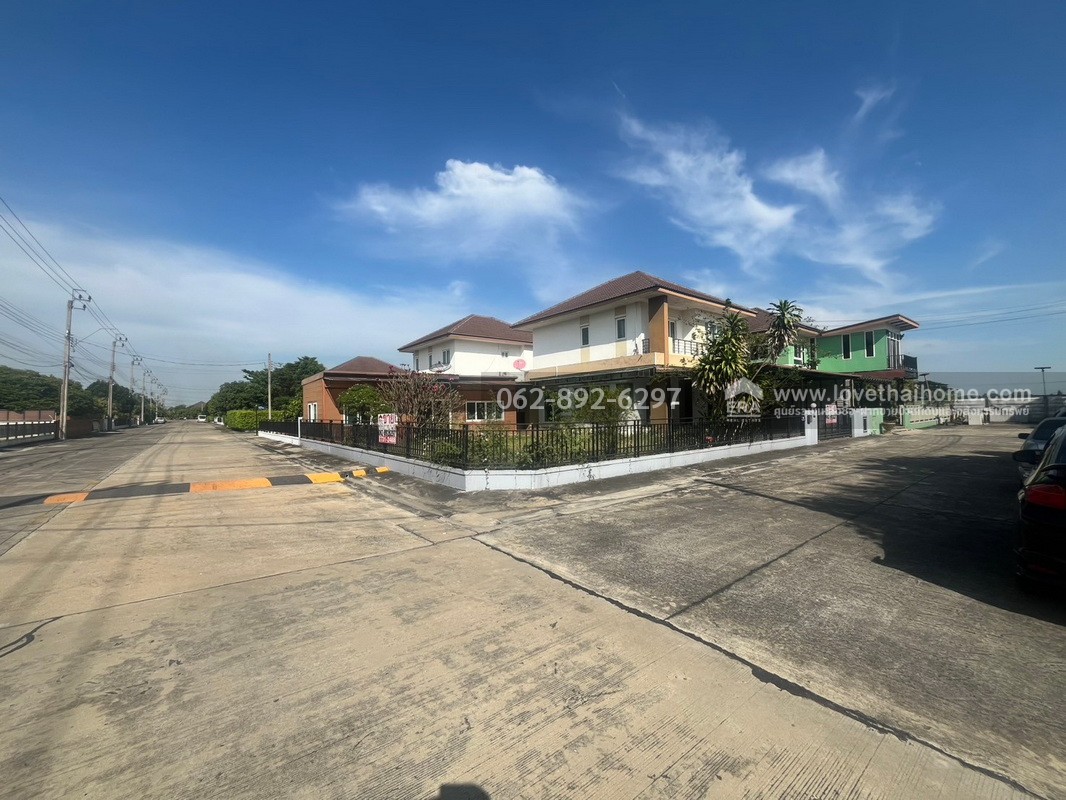 ขายบ้านเดี่ยวย่านหนองจอก หมู่บ้านดิ เอ็กซ์เทนโซ (The Extenso) ถนนสังฆสันติสุข พื้นที่102.7ตารางวา หลังมุม สภาพดี ขายเพียงแค่3.6ล้านบาทเท่านั้น 