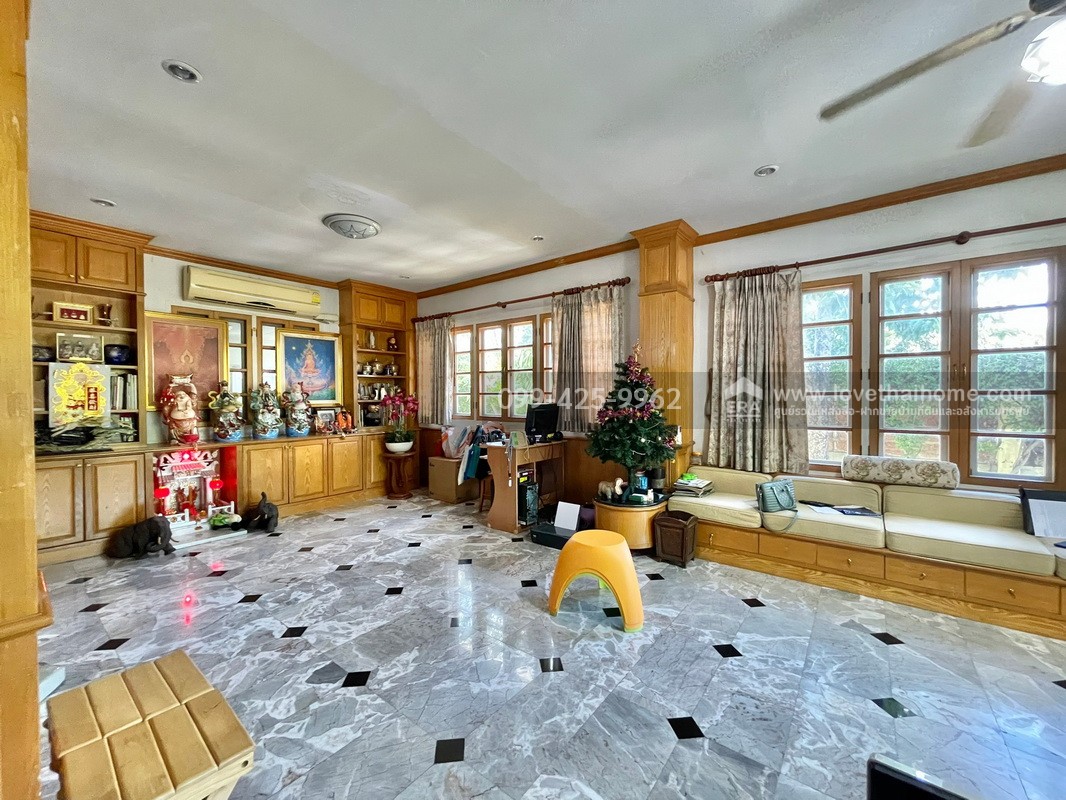 ขายบ้านลัดดารมย์ รัตนาธิเบศร์ นนทบุรี บ้านเดี่ยวแปลงริม 117 ตร.วา ขายถูกที่สุดในโครงการ ถูกกว่าราคาตลาด ใกล้ BTS ไทรม้า Built-in ทั้งหลัง สภาพพร้อมอยู่