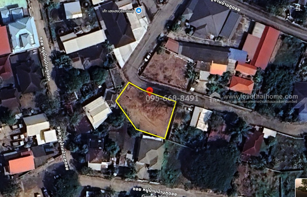 ขายที่ดิน หนองจ๊อม สันทราย เชียงใหม่ 150 ตร.วา ถมแล้ว เหมาะสร้างบ้าน ทำเลดี ในซอยหมู่บ้านบ้านภูดอย