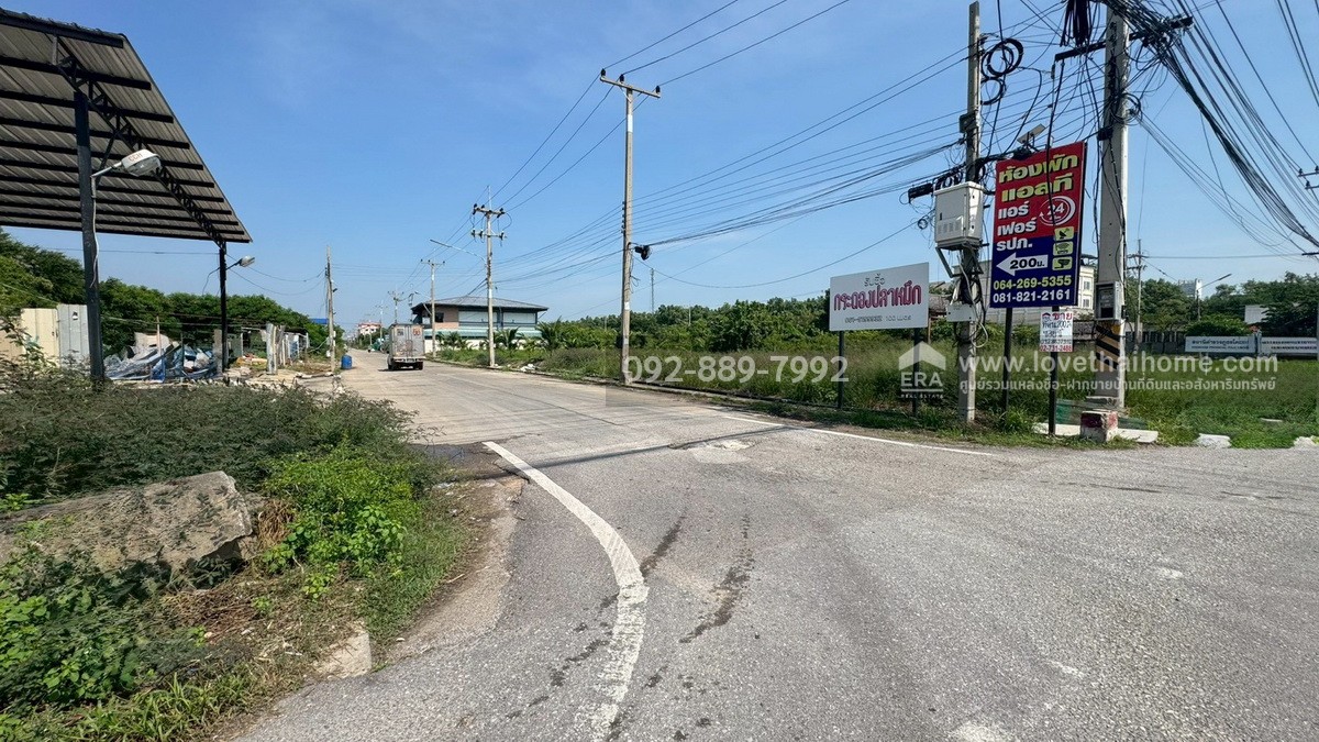 ขายที่ดิน ถนนโคกขาม สมุทรสาคร แปลงสวย พื้นที่ 200 ตรว. ราคาถูก ใกล้อบต.โคกขาม เหมาะลงทุน