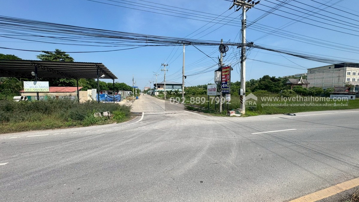 ขายที่ดิน ถนนโคกขาม สมุทรสาคร แปลงสวย พื้นที่ 200 ตรว. ราคาถูก ใกล้อบต.โคกขาม เหมาะลงทุน