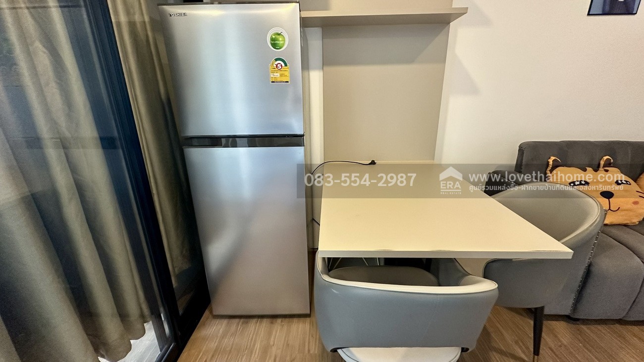 ขายและให้เช่าคอนโดรามคำแหง The Origin RAM 209 Interchange ชั้น9 ขนาด 30.70 ตรม. One Bedroom Plus พร้อมเฟอร์ฯ และเครื่องใช้ไฟฟ้า พร้อมอยู่ ใกล้รถไฟฟ้าสายสีชมพู