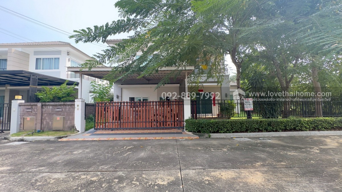 ขายบ้านเดี่ยว 2 ชั้น หมู่บ้านเดอะแกรนด์ พระราม2 โซนอินฟิเนีย ถนนพระราม2 พื้นที่ 76.4 ตรว. ใกล้เซ็นทรัลมหาชัย บ้านหลังมุม ราคาถูก