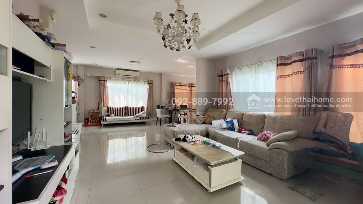 ขายบ้านเดี่ยว 2 ชั้น หมู่บ้านเดอะแกรนด์ พระราม2 โซนอินฟิเนีย ถนนพระราม2 พื้นที่ 76.4 ตรว. ใกล้เซ็นทรัลมหาชัย บ้านหลังมุม ราคาถูก