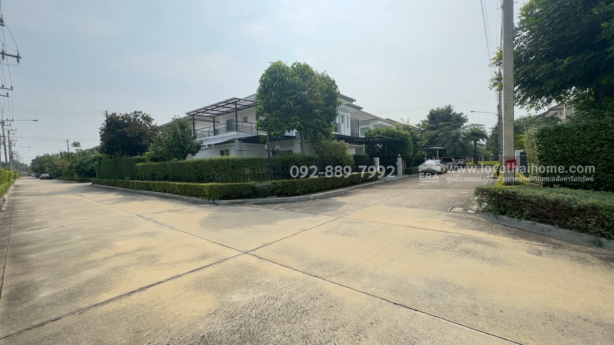 ขายบ้านเดี่ยว 2 ชั้น หมู่บ้านเดอะแกรนด์ พระราม2 โซนอินฟิเนีย ถนนพระราม2 พื้นที่ 76.4 ตรว. ใกล้เซ็นทรัลมหาชัย บ้านหลังมุม ราคาถูก