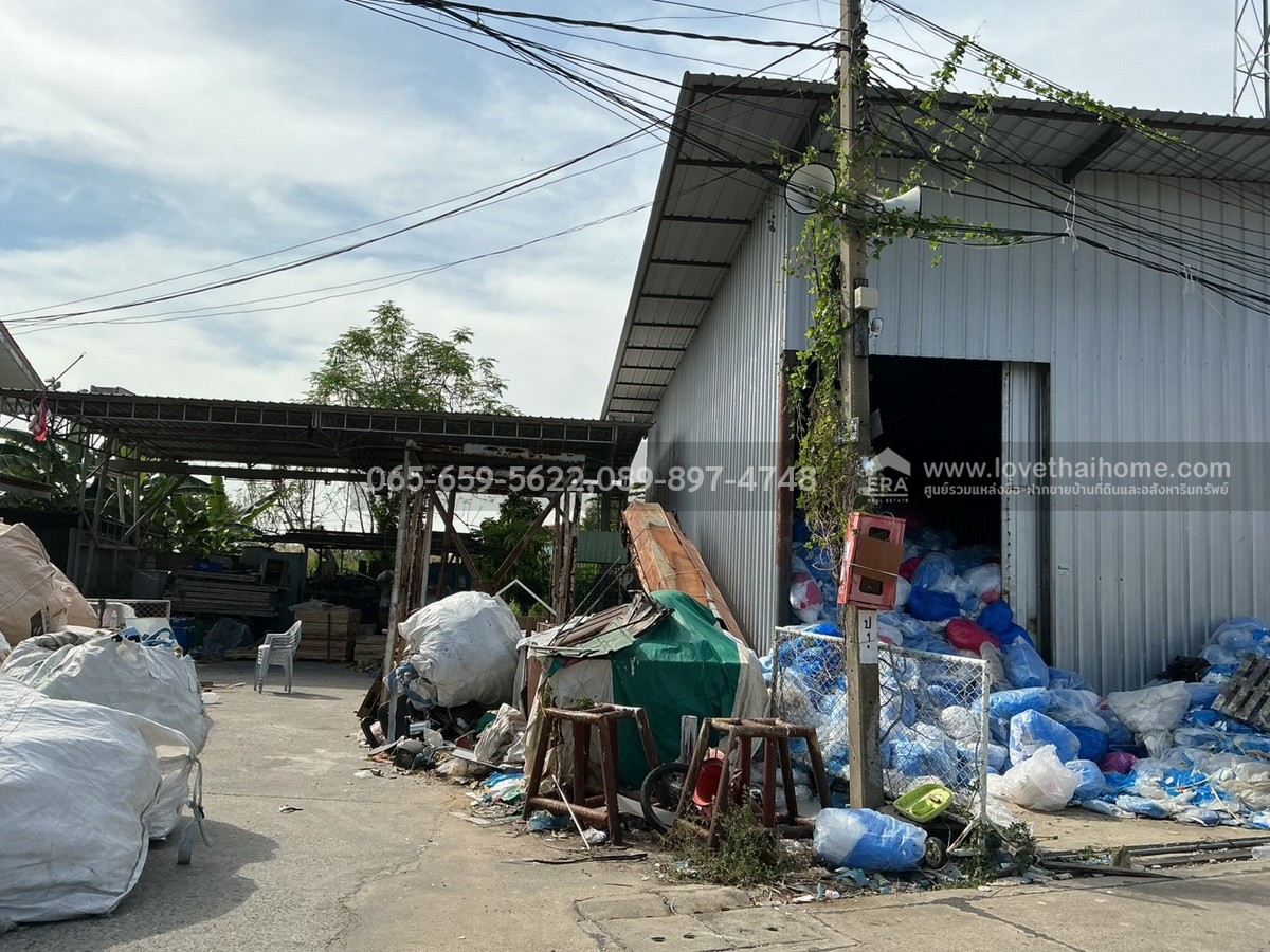 ขายที่ดินพร้อมโกดัง เทศบาลบางปู 91 ซ.คลองบ่อทอง 2/3 สมุทรปราการ พื้นที่ 70.10 ตร.วา โครงสร้างฐานรากแน่นหนา ใกล้นิคมอุตสาหกรรมบางปู และสถานีรถไฟฟ้า BTS การเคหะ ราคาพิเศษ/ต่อรองได้