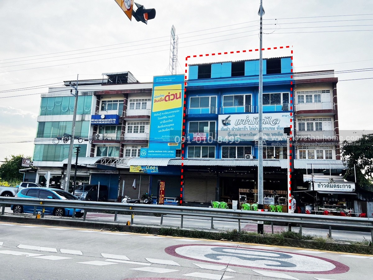 ขายอาคารพาณิชย์ ปากเกร็ด นนทบุรี ติดถนนเลี่ยงเมืองปากเกร็ด ตึก 3 คูหา 4.5 ชั้น มีดาดฟ้า 51 ตรว. หรือแบ่งขาย พร้อมผู้เช่าปัจจุบัน ราคา 12 ล้าน ราคาถูกที่สุดในย่านเลี่ยงเมืองปากเกร็ด ซื้อแล้วทำเงินได้ทันที ทำเลคุณภาพเหมาะแก่การลงทุน ราคานี้หาไม่ได้แล้ว