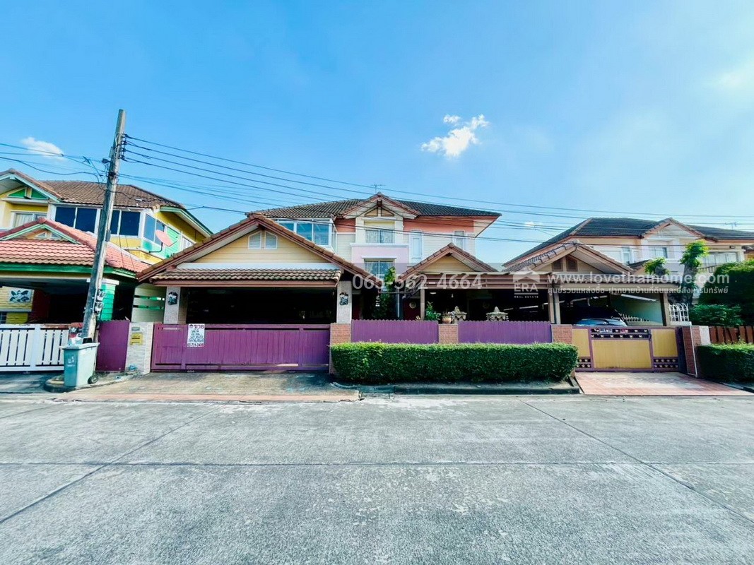 ขายบ้านเดี่ยว ม.มายเพลส วัชรพล ซ.เพิ่มสิน62 สายไหม พื้นที่ 74.1 ตรว. ราคา 7.29 ล้านบาท หน้าบ้านไม่ชนใคร ติดสวนโครงการ