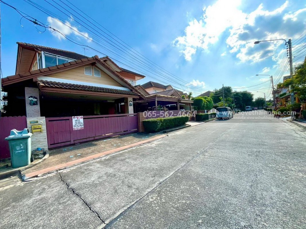 ขายบ้านเดี่ยว ม.มายเพลส วัชรพล ซ.เพิ่มสิน62 สายไหม พื้นที่ 74.1 ตรว. ราคา 7.29 ล้านบาท หน้าบ้านไม่ชนใคร ติดสวนโครงการ